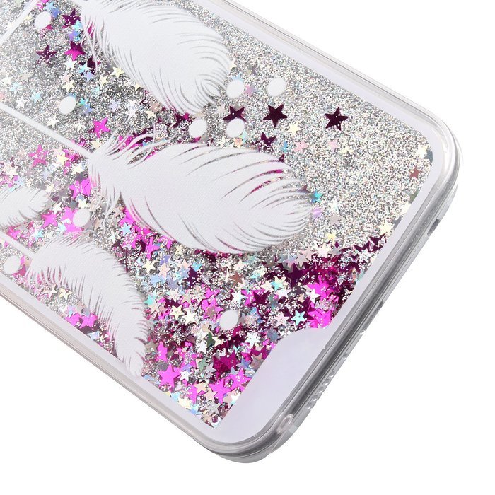 S6 Case,Galaxy S6 Case,PHEZEN Galaxy S6 Bling Case,[Crystal Clear] Creative Design 3D Funny Flowing Bling Glitter... N18
