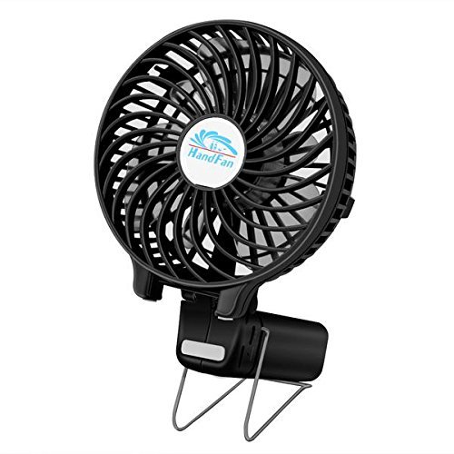 LinGear Portable Collapsible USB Rechargeable Hand Handheld Mini Fan For Laptop Computer Desk Desktop Table Floor... N13