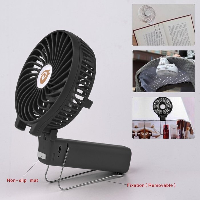 D-FantiX Portable Mini USB Fan Rechargeable Personal Handheld Fan Foldable Battery Operated / USB Powered for... N5