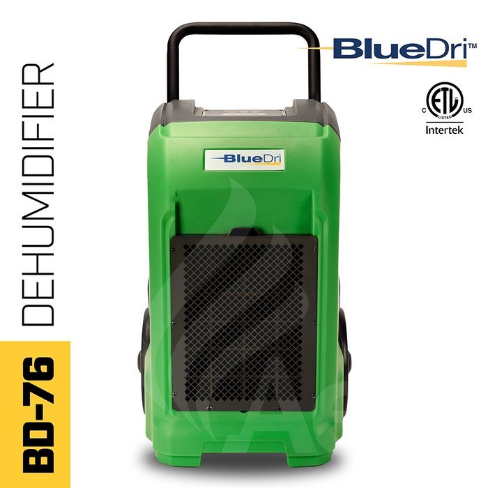 BlueDri BD-76P-RED 76-Pint AHAM High Performance Commercial Dehumidifier, Red
