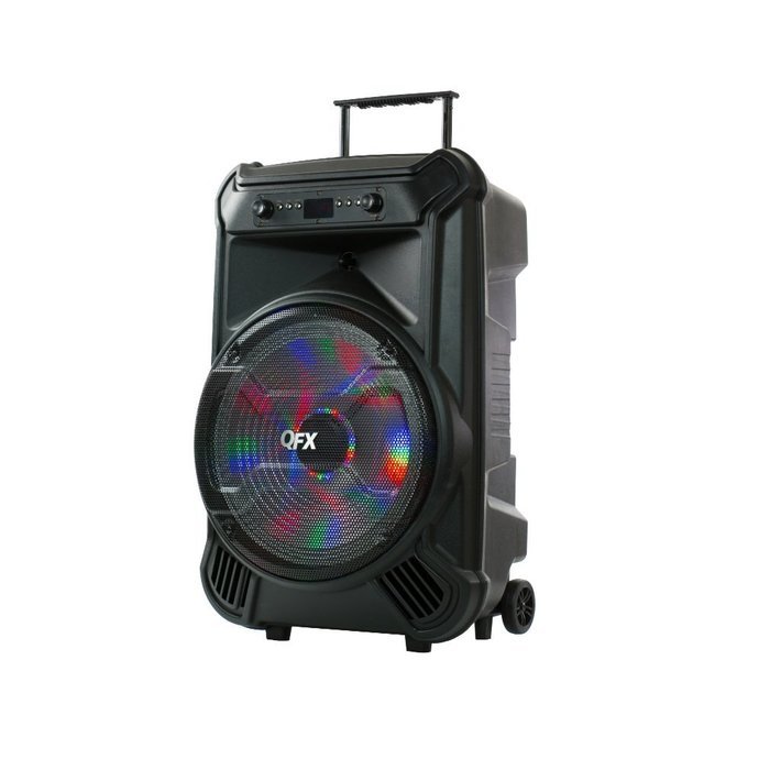QFX PBX-31151 Rechargeable Powered Speaker w/Bluetooth/FM/USB/TF/AUX-In
