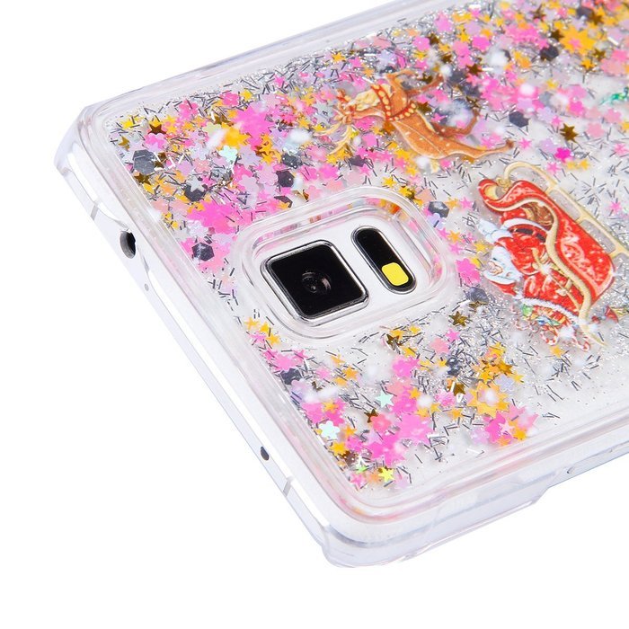 Galaxy S5 Case,Galaxy S5 Liquid Cover,PHEZEN Christmas Tree Santa Claus Design Cool Quicksand Moving Stars Bling... N12