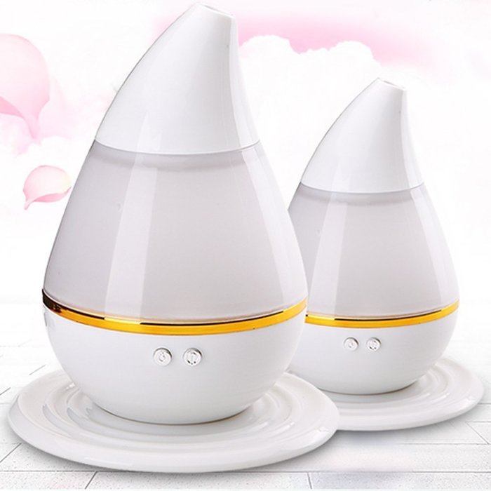 Whitelotous 200ml Cool Mist Humidifier Aroma Essential Oil Diffuser with LED Color Changing Lamp Light for Home... N11