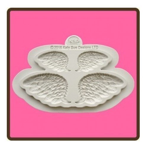 Katy Sue Design Mat Fondant Cake Icing Embellishment Mould - Wings Pair Mould