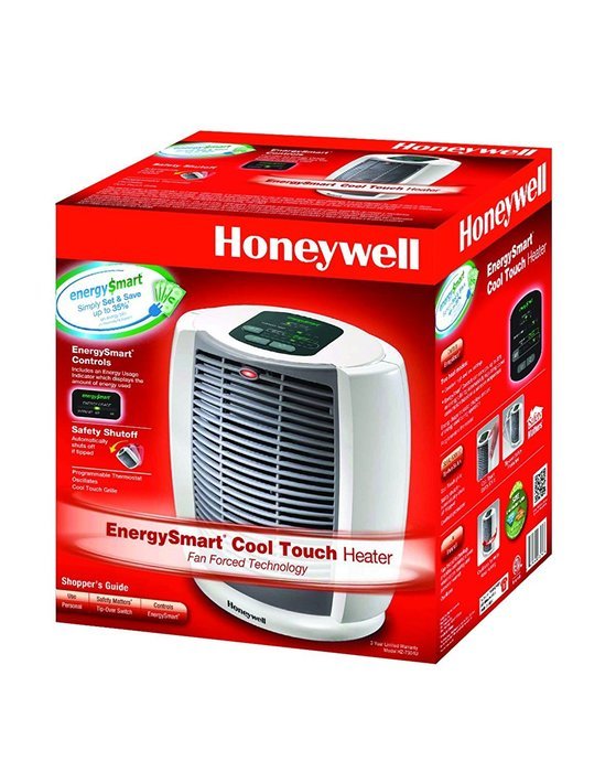 Honeywell HZ-7300 Deluxe Energy Smart Cool Touch Heater, Black N4