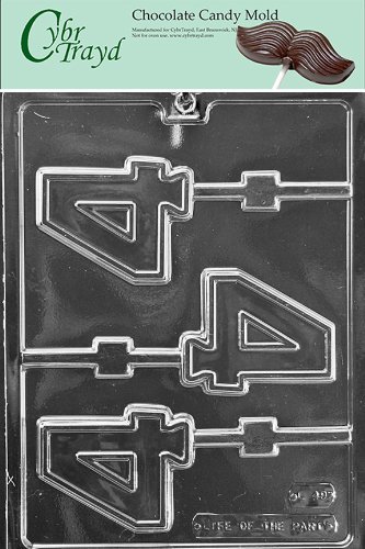 Cybrtrayd L049 No. 4 Lolly Chocolate Candy Mold, No. 4 with Exclusive Cybrtrayd Copyrighted Chocolate Molding...