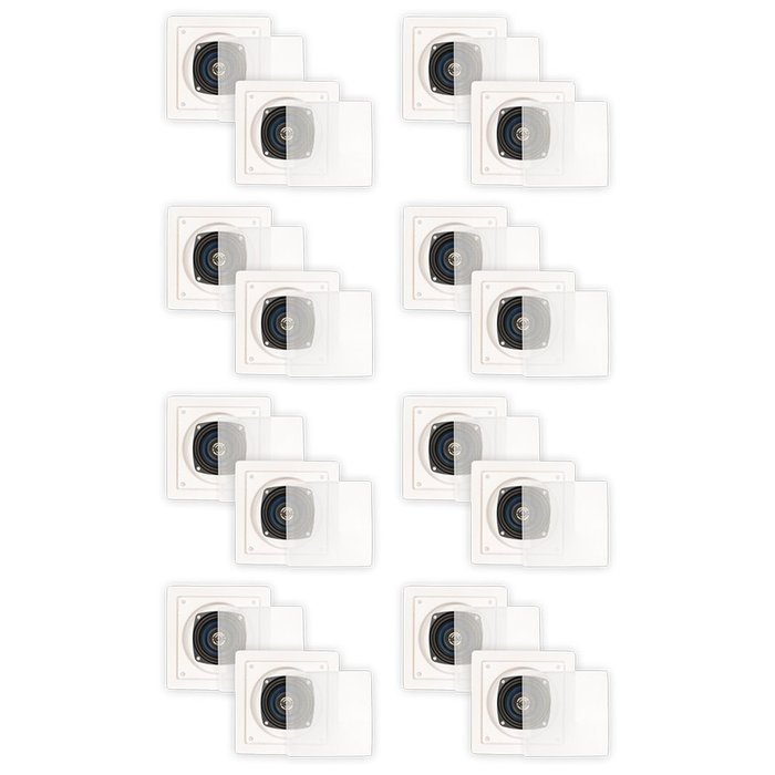 Blue Octave LS42 In Wall In Ceiling Speakers Home 3360 Watts New 8 Pair Pack LS42-8PR