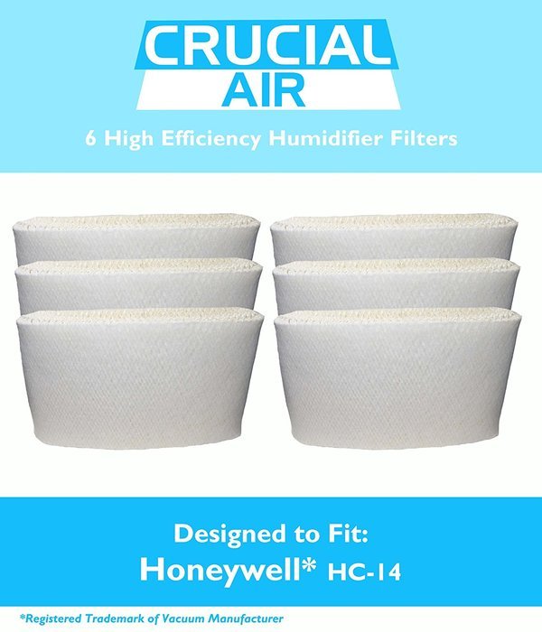 6 Honeywell HC-14 Humidifier Filter, Fits Honeywell HCM3500, HM3600 & HCM-6000, Compare to Part HC-14, Designed...
