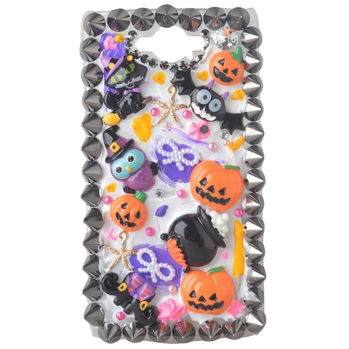 Halloween Theme Phone Case for Motorola Droid Turbo,Yaheeda 3D Handmade Rivets Pumpkin Demon Cartoon Design Clear... N5