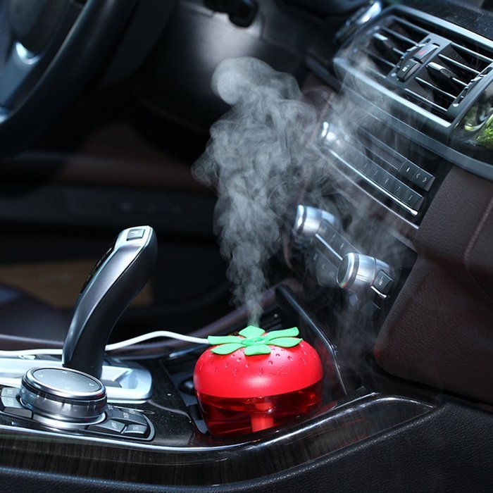 UnitedPlug 180ml Electric USB Mini Portable Travel Home Office Ultrasonic Air Cool Mist Humidifier strawberry N14
