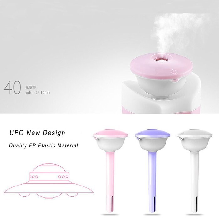 Eazzzy Portable Mini Car Air Humidifiers 250ML with Function Waterless Automatic Shut-Off, LED Lighting for Baby... N8