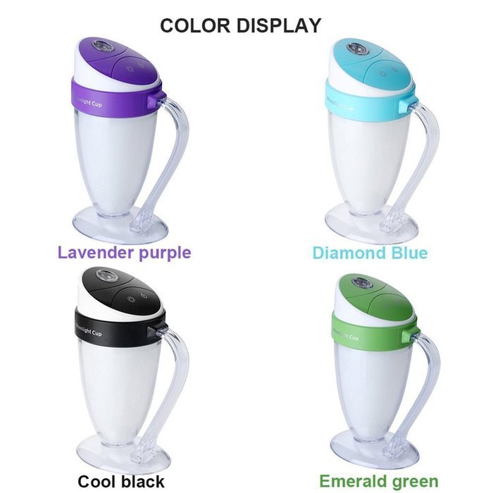 Putars Cool Mist Personal Humidifier-Portable Mini Travel Tabletop Humidifier-USB Rechargeable Ultrasonic with... N21