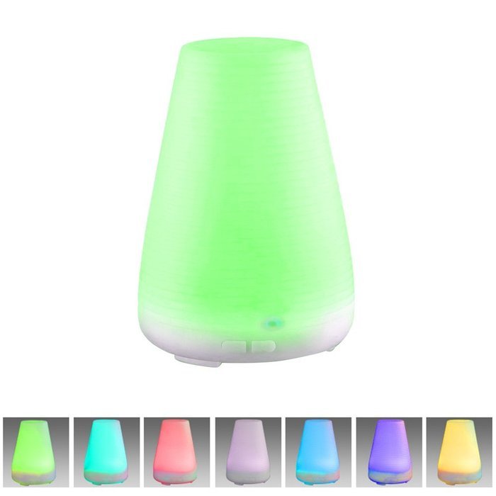 Barsone 100ML Aroma Diffuser Multicolor Lamp(7 Color LED lights),Essential Oil Diffuser,Humidifier for Yoga,Training...