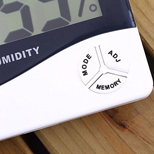 Kasstino Digital Alarm Clock LCD Indoor Hygrometer Thermometer Temperature Humidity Meter N4