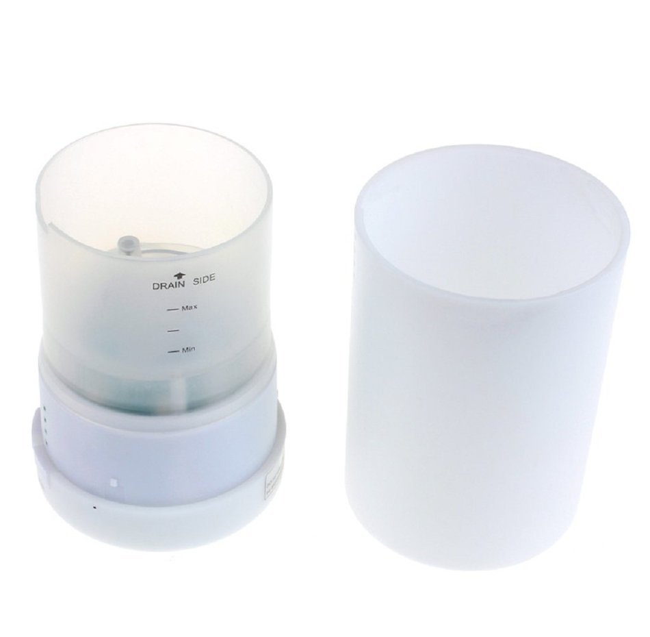 Gillberry LED USB Essential Oil Ultrasonic Air Humidifier Aroma therapy Diffuser (white) N7