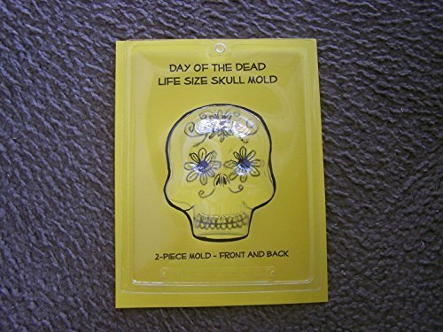 Extra Large XL 2-Sided Skull Mold - Day of the Dead Sugar Skulls, Candy Skulls