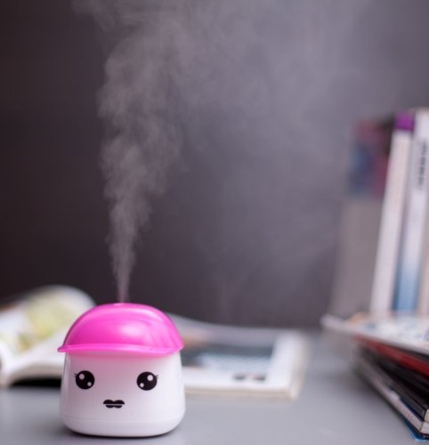 Yupengda Portable Mini Humidifier USB Powered for Office and Bedroom (4 Color to Choose) (Pink) N3