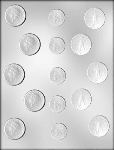 CK Products Assorted Gold Coins Chocolate Mold