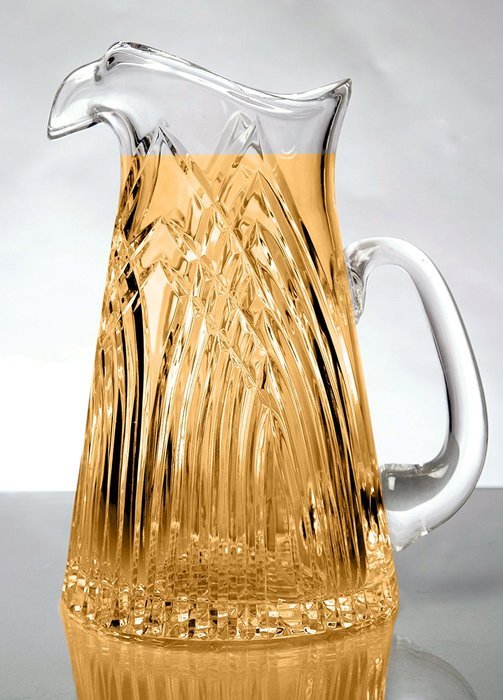 GAC Mouth Blown Crystal Water Pitcher with Eagle&rsquo;s Head Spout, Clear Cut, Capacity of 32oz N2