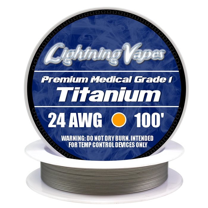 LV Titanium Grade 1 Wire 24 AWG - 100'
