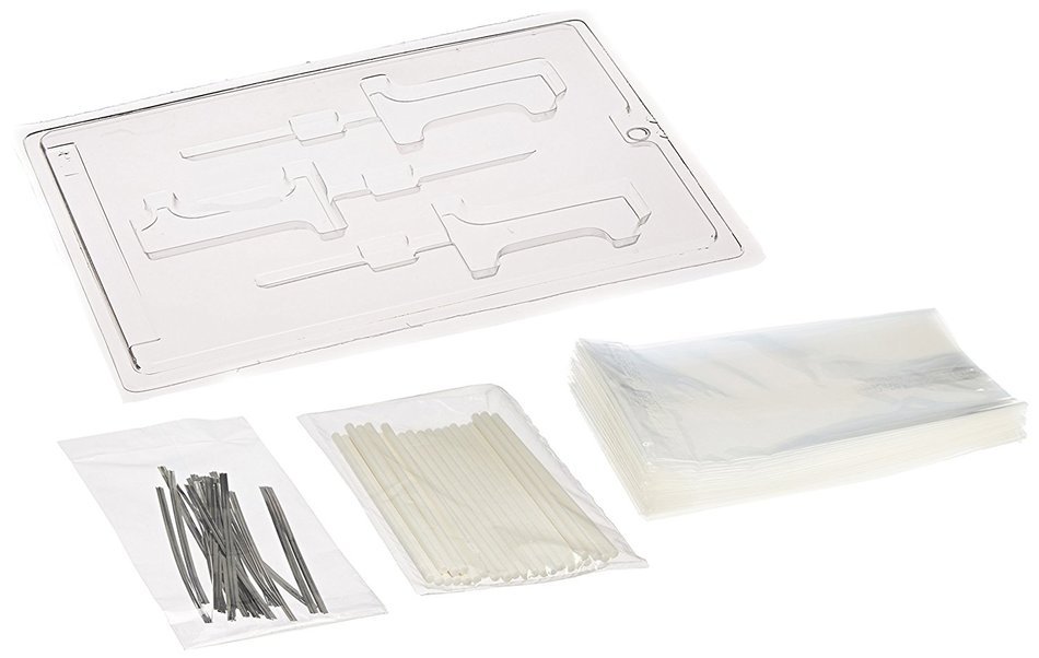 Cybrtrayd L029 1 Lolly Chocolate Candy Mold with Exclusive Cybrtrayd Copyrighted Chocolate Molding Instructions
