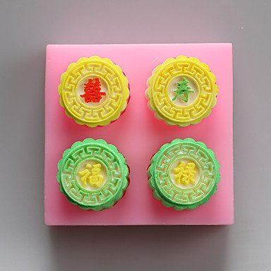 Y&XL&H Fu Lu Shou Xi Chocolate Silicone Molds,Cake Molds,Soap Molds,Decoration Tools Bakeware N2