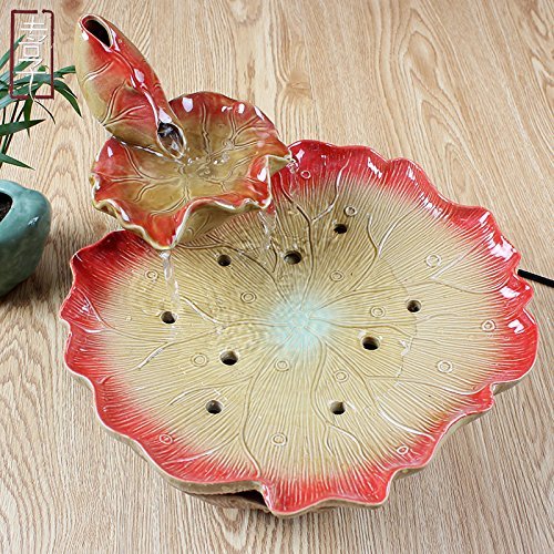FEI&S Ceramic Flowing Water ornaments humidifier fountain water home handmade N2