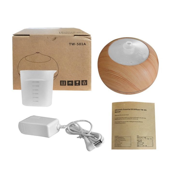 Arova 400ml Aromatherapy Essential Oil Diffuser - Portable Ultrasonic Diffuser Cool Mist Air Humidifier - Timer... N7