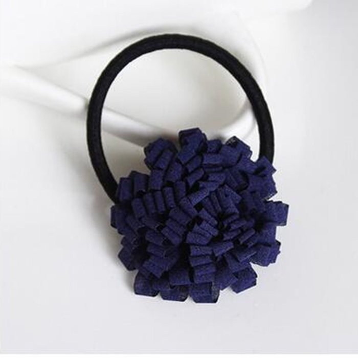 Yaheeda 3pcs Girl's Hair Bands Rubber Band Flower Decorated Hair Rope Headwear Hair Circle Hair Tie N9