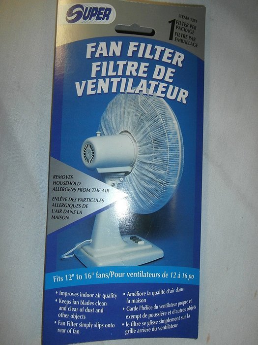 SUPER OSCILLATING FAN FILTER FOR 12" TO 16" FANS 5 PACKS