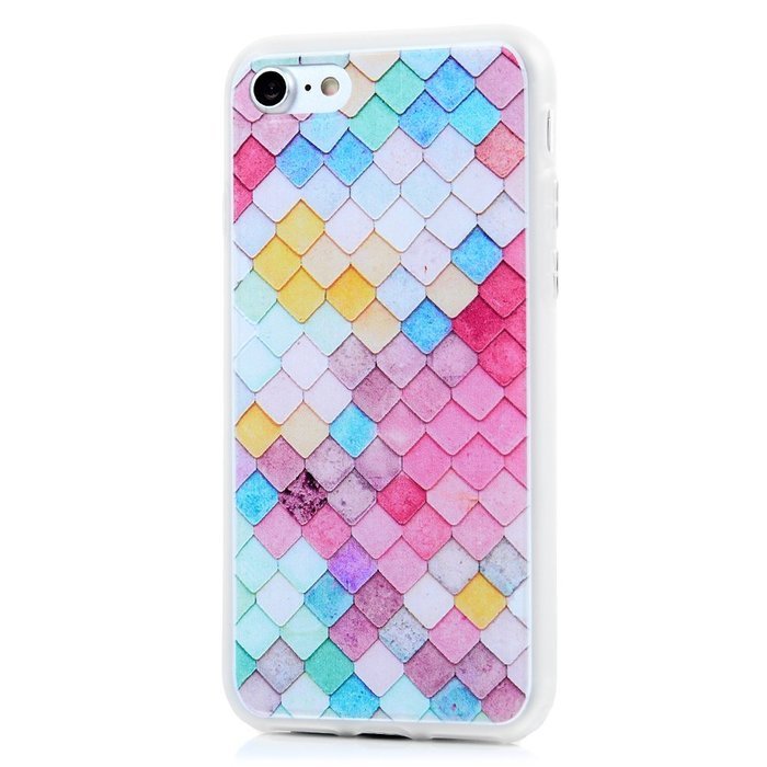 Badalink iPhone 7 TPU Case (4.7") Shockproof Soft TPU Rubber Skin Bumper Case Flexible Easy Grip with 3D Basso-relievo... N23