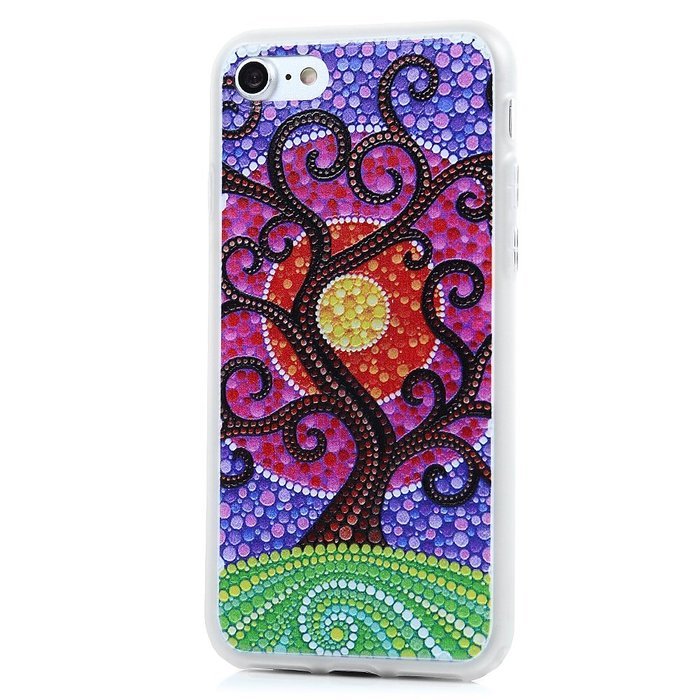 Badalink iPhone 7 TPU Case (4.7") Shockproof Soft TPU Rubber Skin Bumper Case Flexible Easy Grip with 3D Basso-relievo... N25