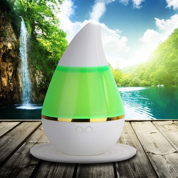 Whitelotous 200ml Cool Mist Humidifier Aroma Essential Oil Diffuser with LED Color Changing Lamp Light for Home... N13
