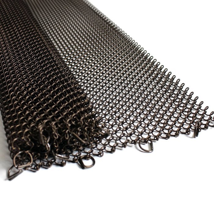Midwest Hearth Fireplace Screen Mesh Curtain. 2 Panels Each 24" Wide. Includes Screen Pulls. Made in USA (20"... N8