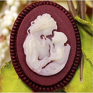 Y&XL&H Mother and Son Fondant Cake Chocolate Resin Clay Candy Silicone Mold,L6mW6cmH1cm