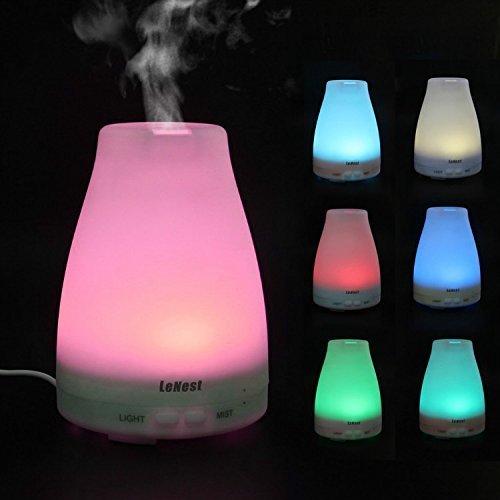 Lenest Aromatherapy Essential Oil Diffuser, ultrasonic Portable Cool Mist Humidifier With,3 Kind Adjustable Mist... N2