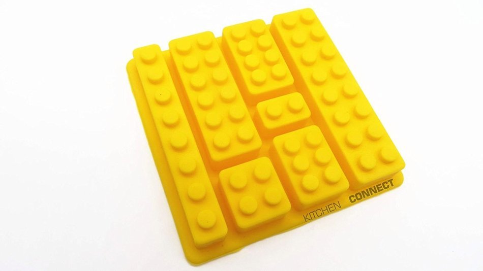 Kitchen Connect Premium Building Blocks,Bricks & Minifigure silicone molds,6pack for Ice Cube Molds,Chocolate...