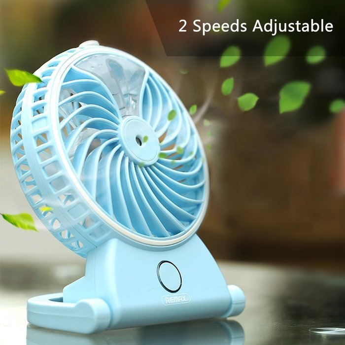 REMAX USB Fan Battery Rechargeable 2200mAh 18650 Mini Electric Fan 4.5h 4 Blades Clip on Desk Silent Blower N13