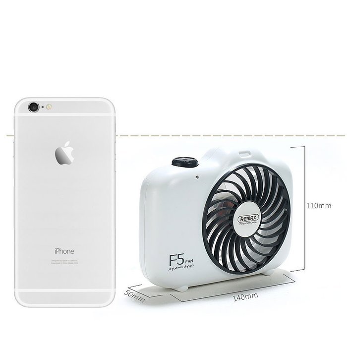 REMAX USB Fan Battery Rechargeable 2200mAh 18650 Mini Electric Fan 4.5h 4 Blades Clip on Desk Silent Blower N16