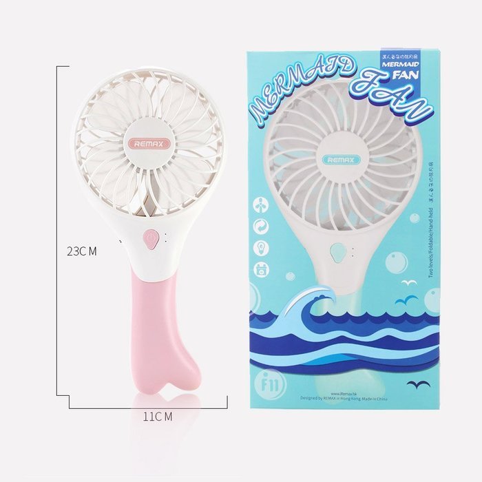 REMAX USB Fan Battery Rechargeable 2200mAh 18650 Mini Electric Fan 4.5h 4 Blades Clip on Desk Silent Blower N18