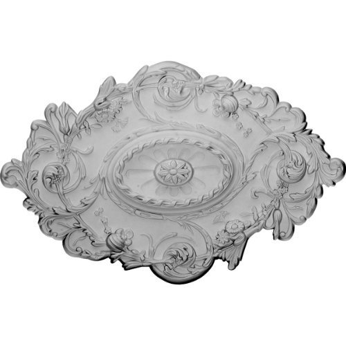 Ekena Millwork CM30SG 30 1/2-Inch W x 20-Inch H x 1 1/2-Inch P Strasbourg Ceiling Medallion by Ekena Millwork