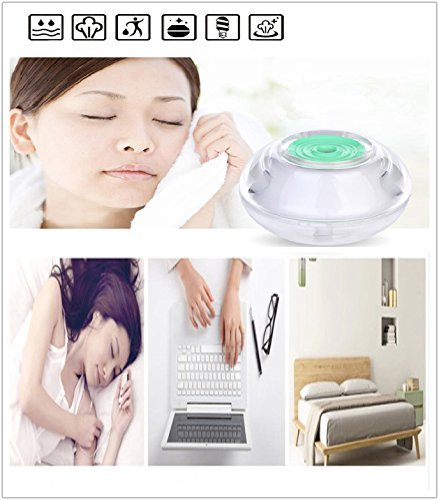 DINHAND Crystal Luminous humidifier Essential Oil Diffuser and Humidifier for Aromatherapy Quiet Sleep & Office... N10