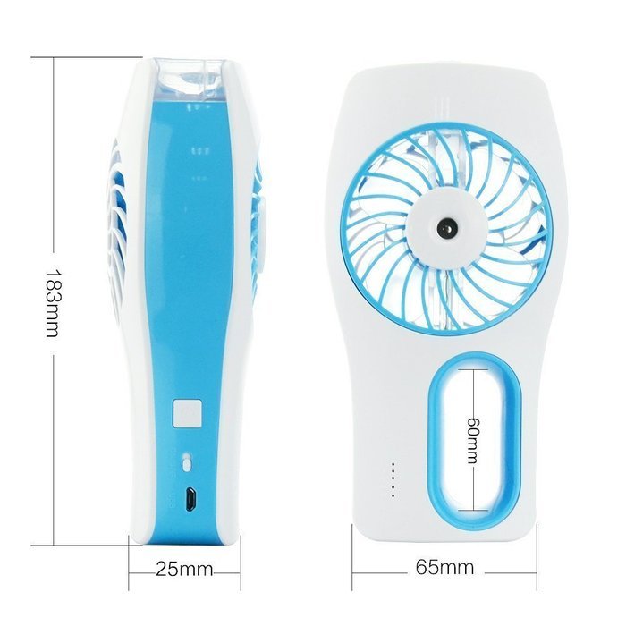 Minhe Handheld USB Misting Fan Humidifier,USB Rechargeable Portable Fan ,Summer Spray Fan for Face Water Supply... N3