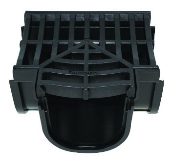Regular Black Polymer Tee Piece with Black Polymer Grate