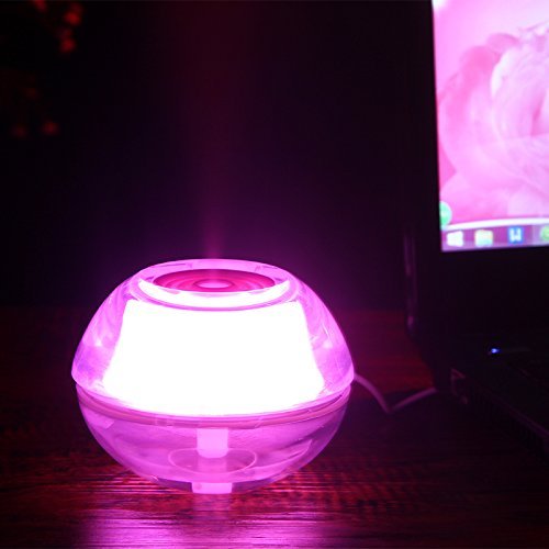 DINHAND Crystal Luminous humidifier Essential Oil Diffuser and Humidifier for Aromatherapy Quiet Sleep & Office... N13