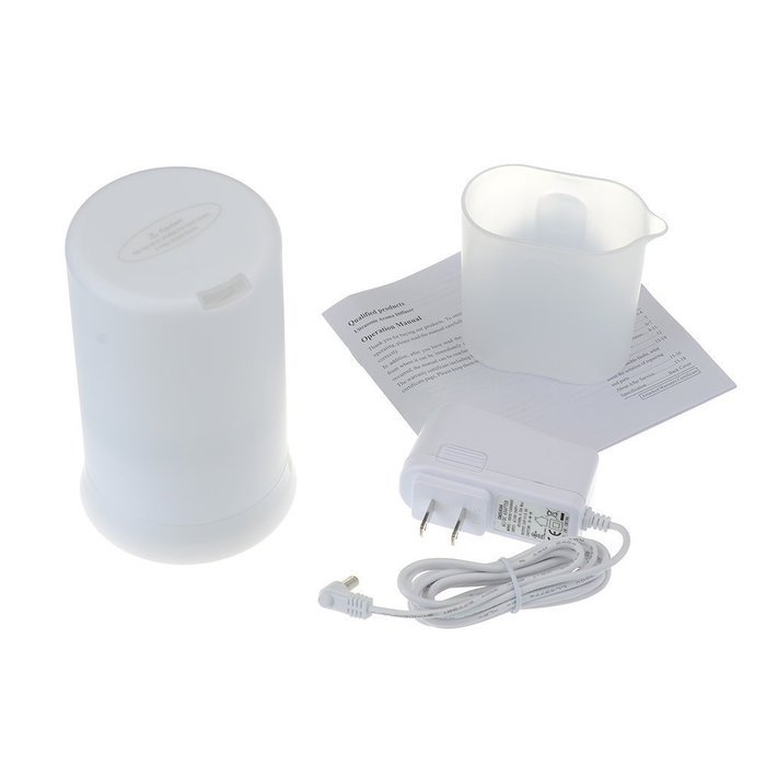 YL-VV@ 100ml Cylinder Ultrasonic Cool Mist Humidifier Essential Oil Aroma Diffuser with 7 Colors LED Lights for... N5