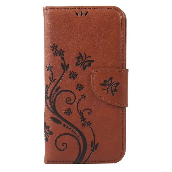 iPhone 7 Plus Case,iPhone 7 Plus Case(5.5") -Aroko Wallet Embossed Flower PU Leather Case with Card Holders &... N6