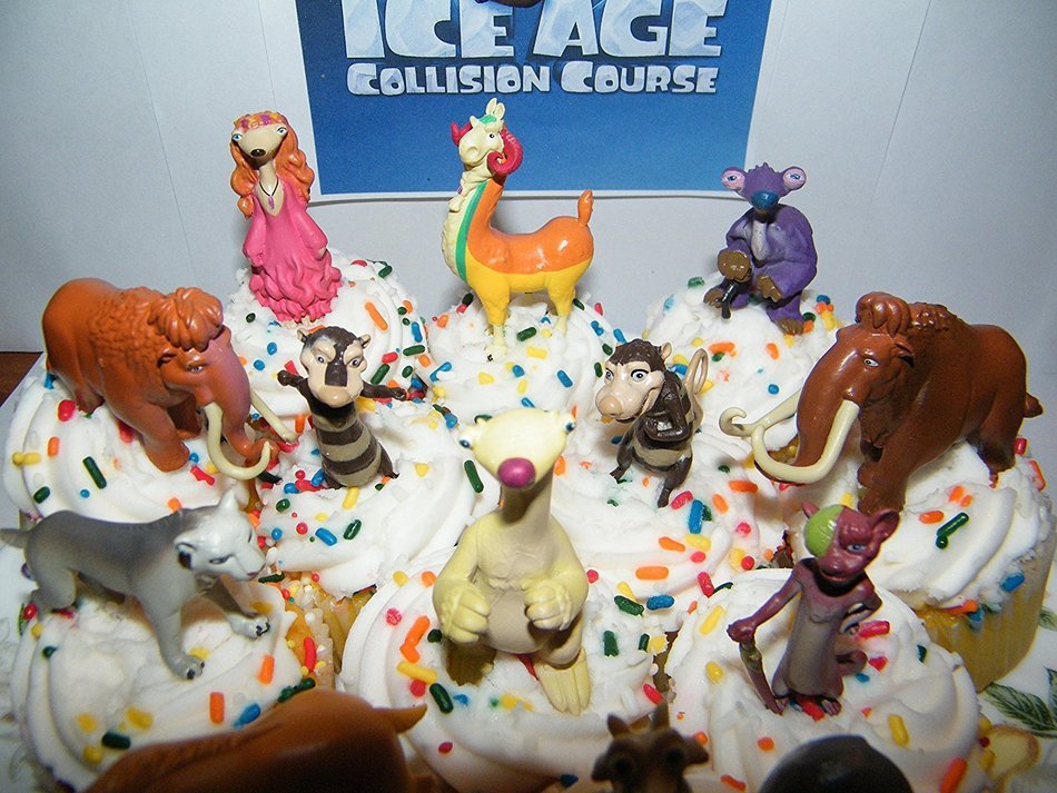 Ice Age Collision Course Movie Deluxe Cake Toppers Cupcake Decorations Set of 13 Figures with Scat, Sid, Diego...