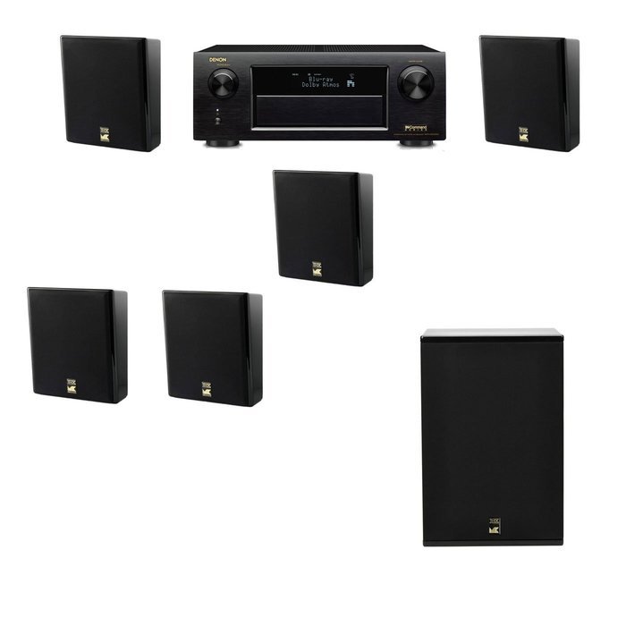 M&K Sound MP150II Wall Mounted Loudspeaker 5.1 X12 Denon AVR-X5200W