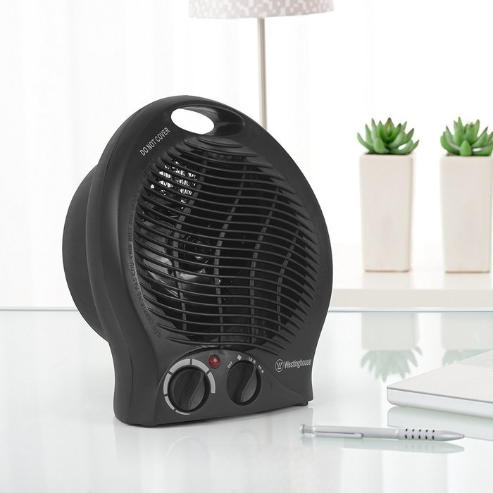 Westinghouse WHD101B1500 Watt New Desk Top Heater, Black N7